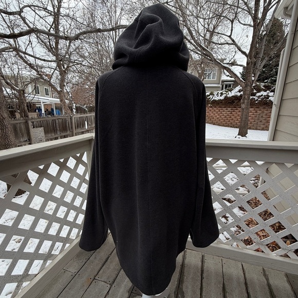 Lululemon Principal Dancer Women 8 Heathered Black French Terry Oversized Long - Picture 5 of 13